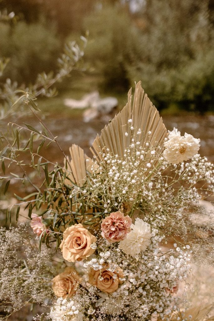 floral bouquet for a Colorado elopement