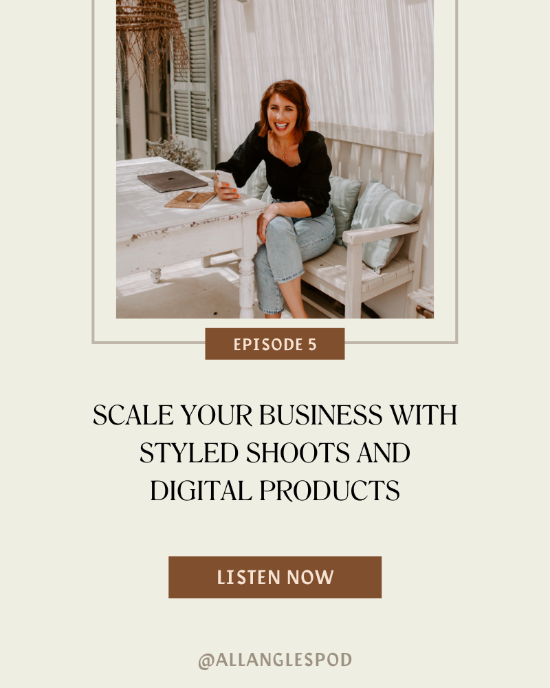 scale your business with styled shoots and digital products