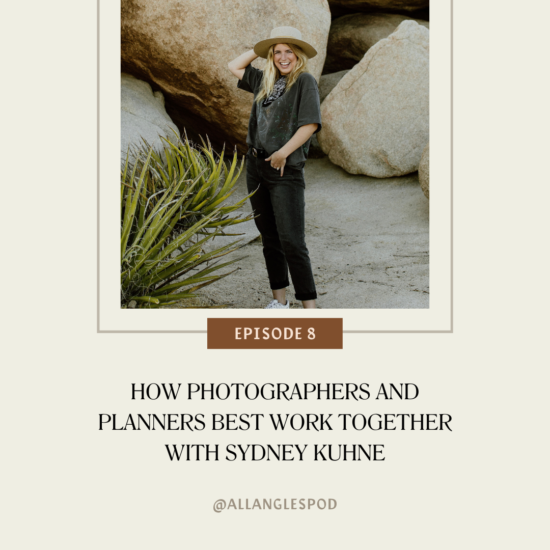 How Photographers and Planners Best Work Together