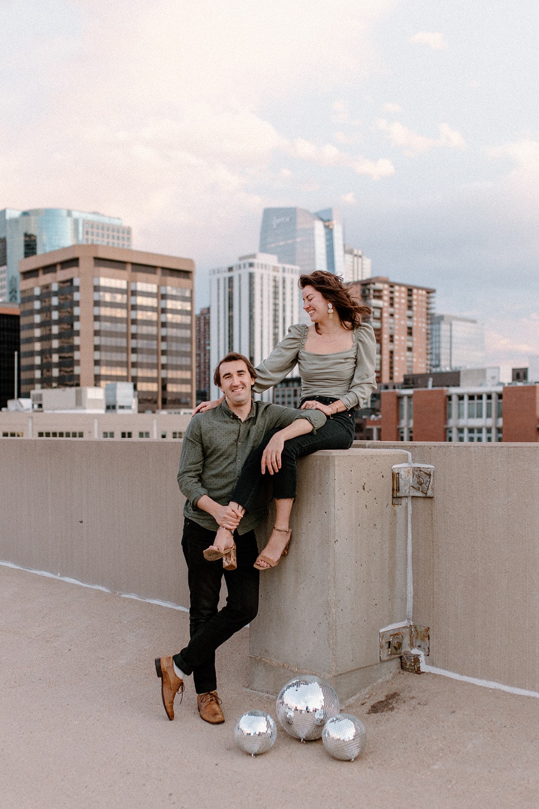 A Picnic + Downtown Engagement Photos in Denver, CO