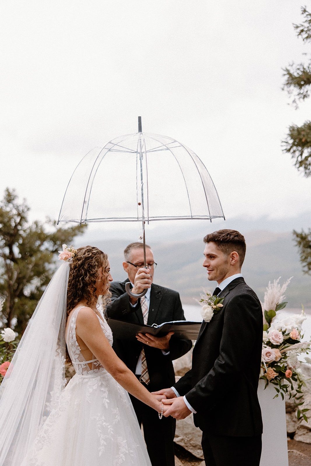 Intimate, Rainy Sapphire Point Wedding