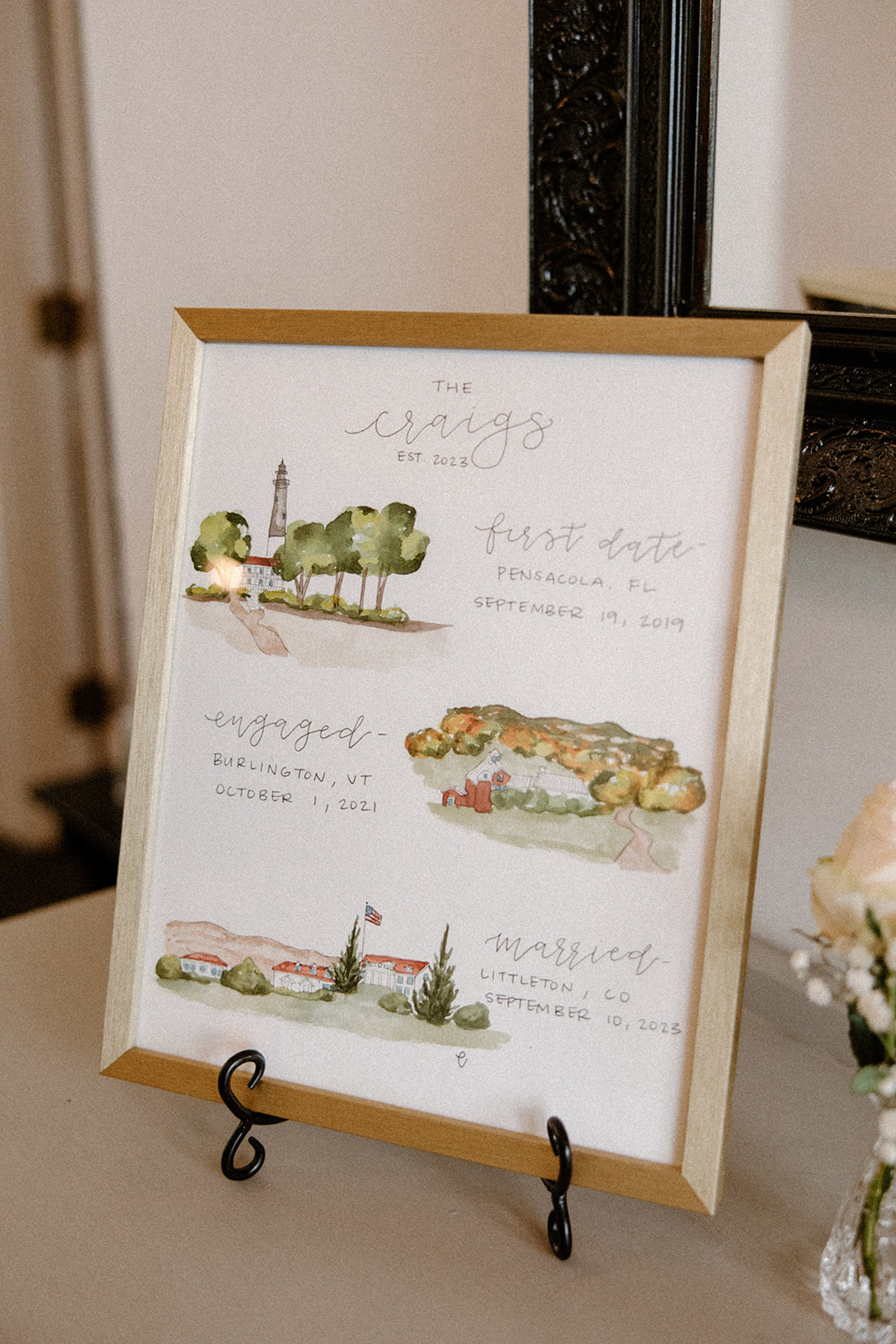 wedding day details at the manor house